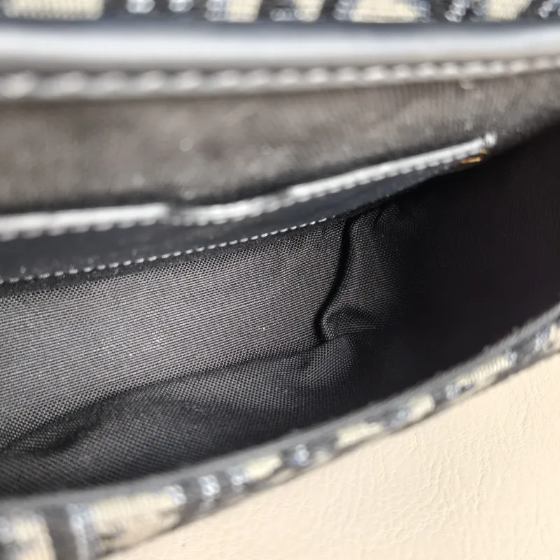 DIOR Crossbody Bag Bobby Blue Canvas Small18 × 5 × 14 cm — detail view 8 of 12