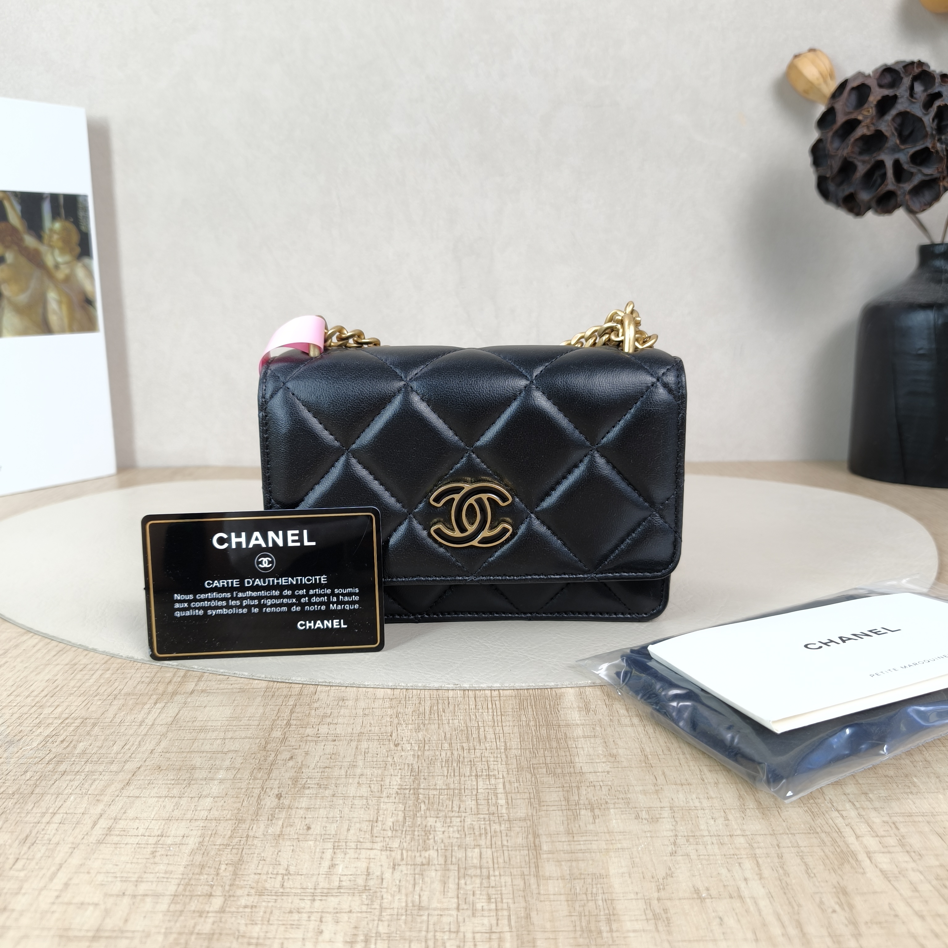 Chanel Crossbody Bagcf Collection CC rossbody Bag Black Lambskinmini15 × 5 × 10 cm — cover view 2 of 6