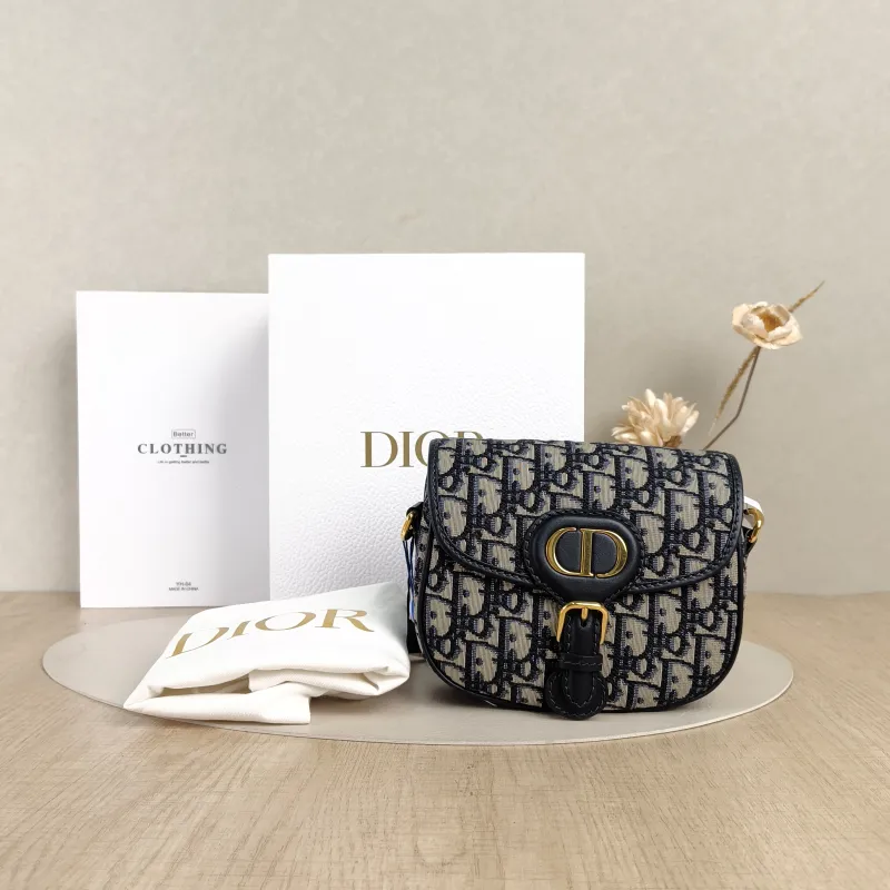 DIOR Crossbody Bag Bobby Blue Canvas Small18 × 5 × 14 cm — cover view 2 of 5