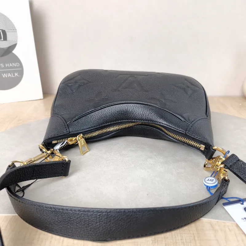 Louis Vuitton Shoulder Bag Bagatelle Black Empreinte Embossed Calfskin Small 24 × 7 × 18 cm — detail view 4 of 12