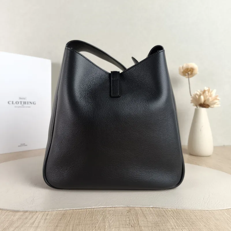 SAINT LAURENT Crossbody Bag LE 5 À 7 Hobo Inner Pouch Black Calfskin Small 22.5 × 8.5 × 23 cm — cover view 4 of 5