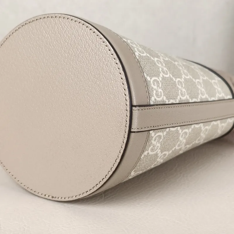 GUCCI Crossbody Bagophidia GG Bucket Bag White Monogram PV Cmini11.5 × 8 × 20 cm — detail view 3 of 11
