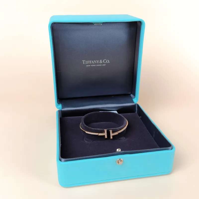 Tiffany&Co. Bangle TC ollection Rose Gold Diamond18KR ose Gold One Size 16.2cm — cover view 7 of 8