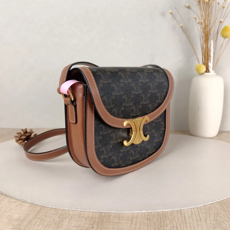 CELINE Crossbody Bag TEEN BESACE TRIOMPHE Monogram PVC Small18.5 × 6 × 16 cm — cover view 5 of 5