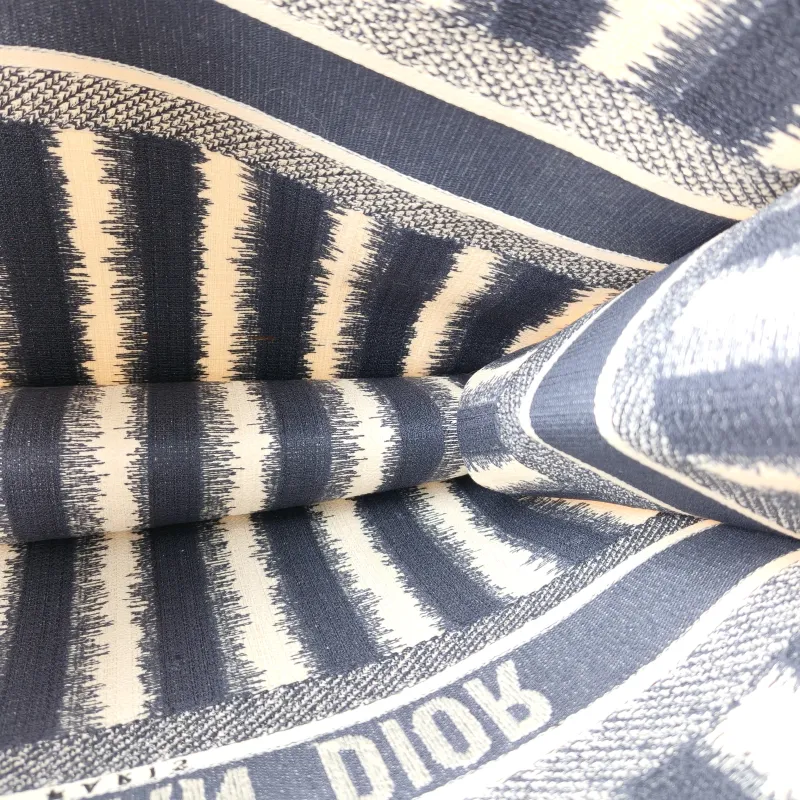 DIOR Top Handle Bag Book Tote Blue White Canvas Large 42 × 18.5 × 35 cm — detail view 2 of 9