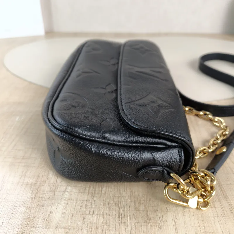 Louis Vuitton Crossbody Bag IVY Black Empreinte Embossed Calfskin Small 23.5 × 4.3 × 12 cm — detail view 5 of 13