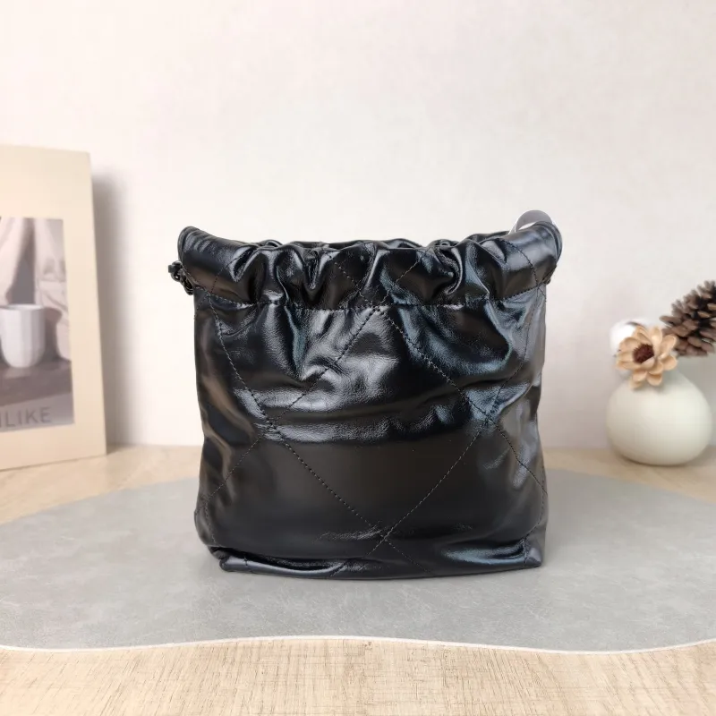 Chanel Shoulder Bag 22Bag Black CC alfskin Mini 20 × 6 × 19 cm — cover view 3 of 5