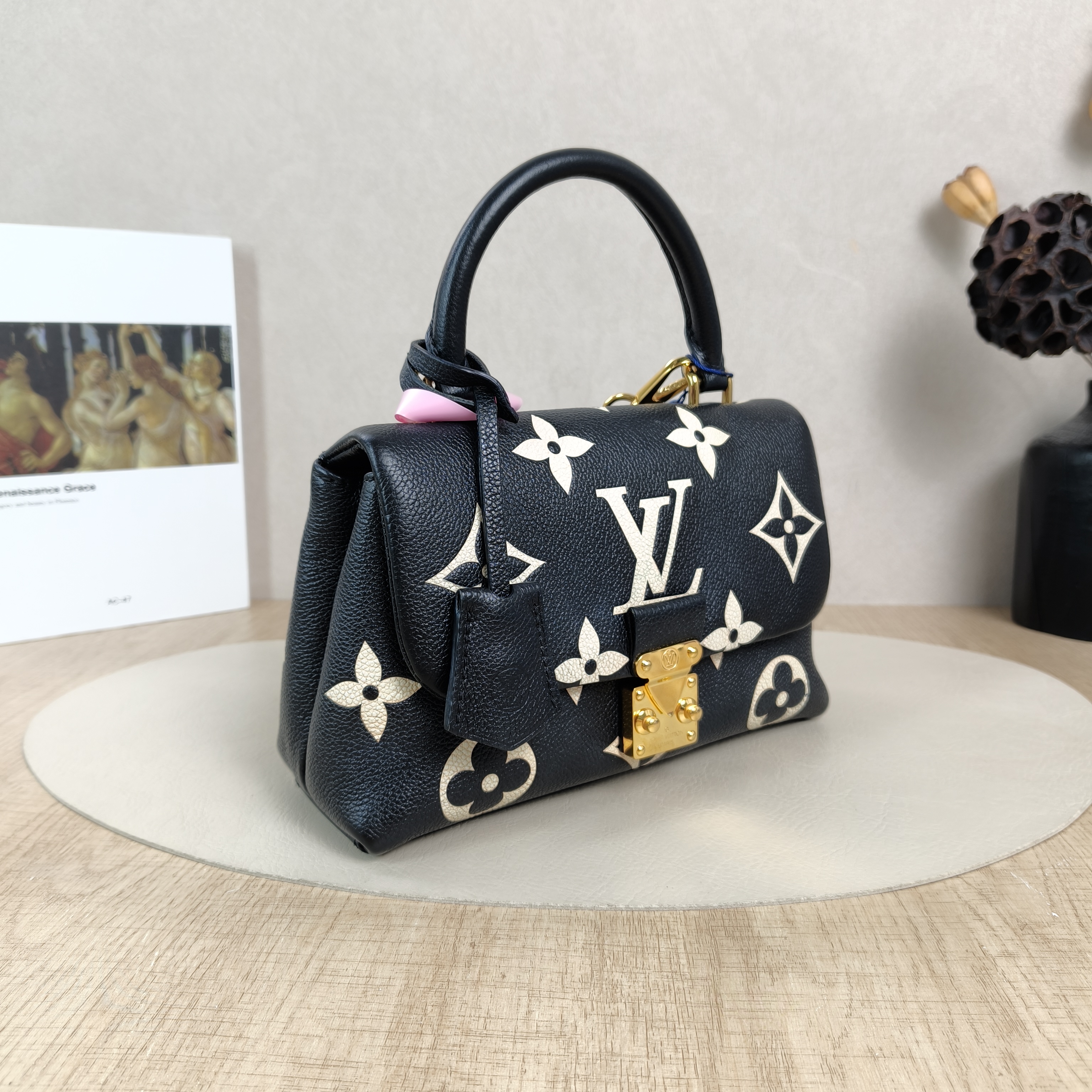 Louis Vuitton Crossbody Bag MADELEINE Black · White Monogram Empreinte Embossed Calfskin BB24 × 8.5 × 17 cm — cover view 5 of 5