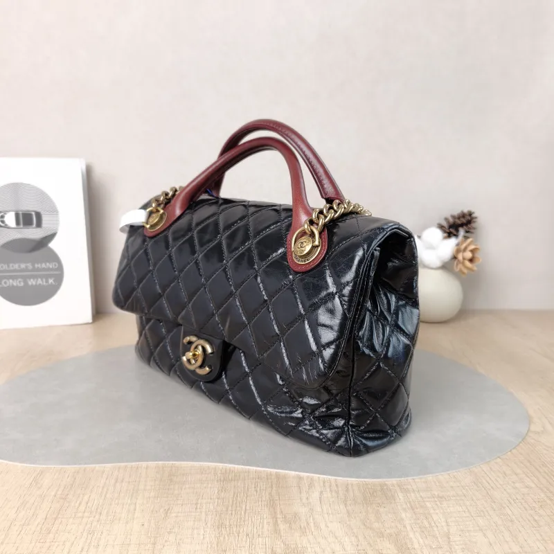 Chanel Top Handle Bag Top Handle Bag Black Calfskin 30 × 8 × 17.5 cm 19 — cover view 2 of 5