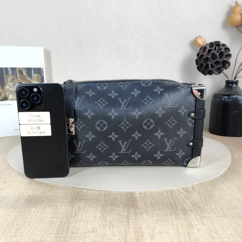 Louis Vuitton Crossbody Bag Side Trunk East West Box Monogram PVC Medium 28 × 7 × 15 cm — cover view 4 of 5