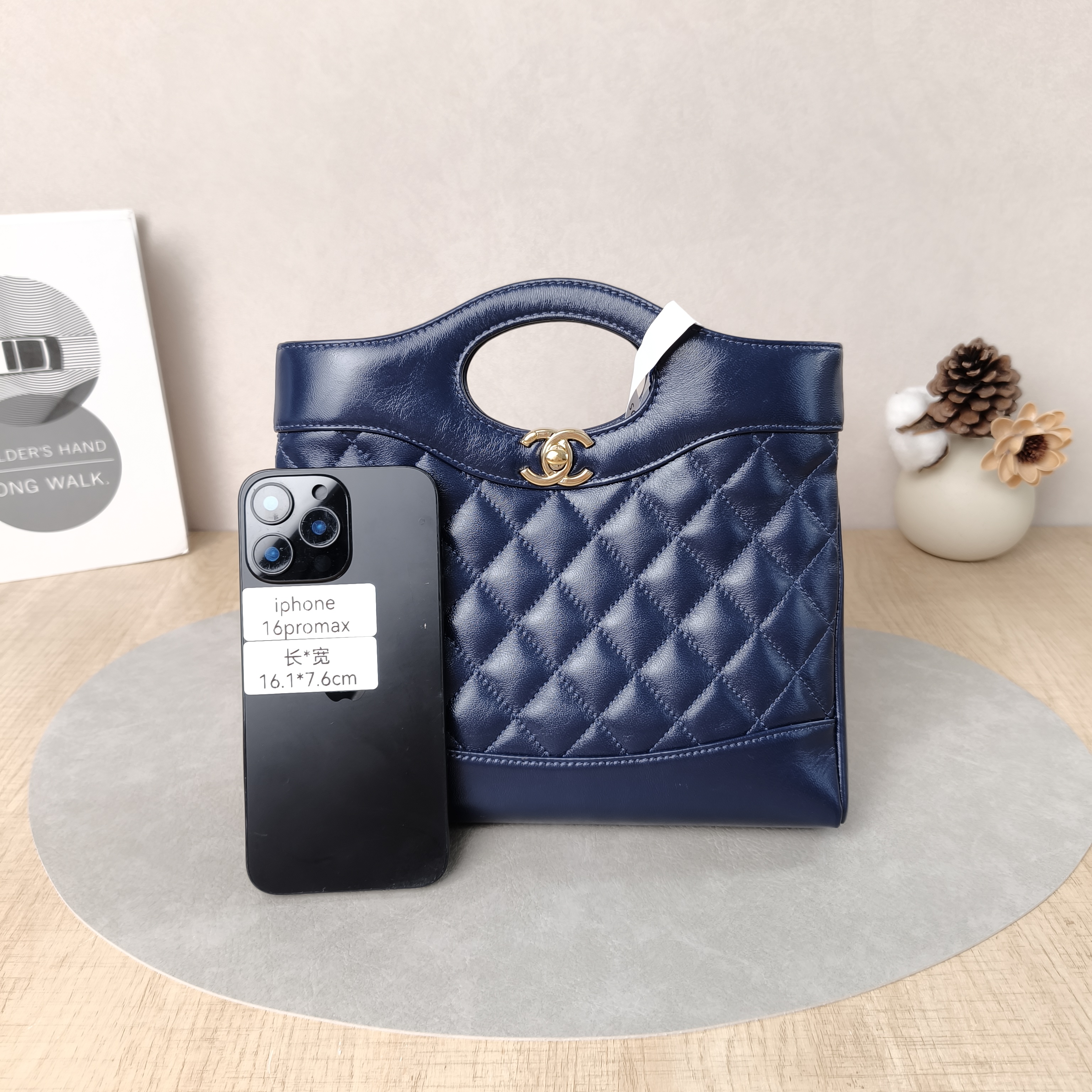 Chanel Crossbody Bag31Bag Navy Waxed Leathermini23 × 5.5 × 22 cm — cover view 3 of 6