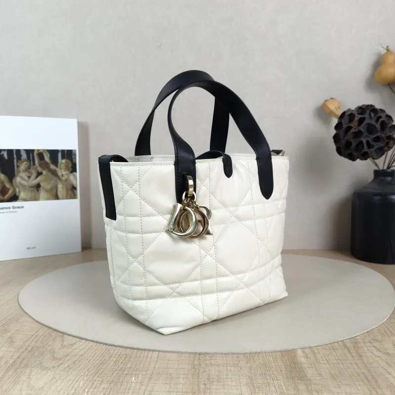 DIOR Top Handle Bag TOUJOURS Edition Calfskin Small18.5 × 12 × 18.5 cm — cover view 4 of 6