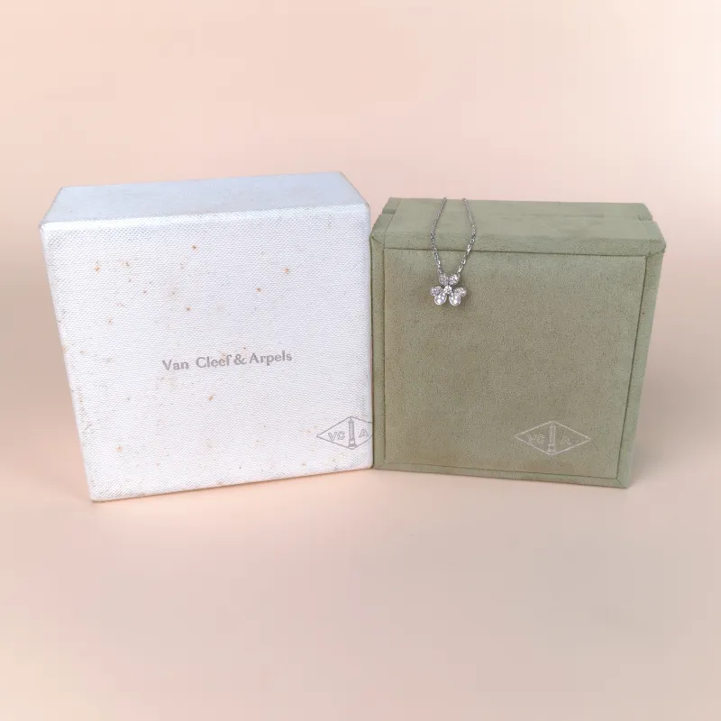 Van Cleef & Arpels Necklace Frivole Collection Pavé Diamond Necklace White Gold 18KW hite Gold Diamondmini40cm — cover view 5 of 9