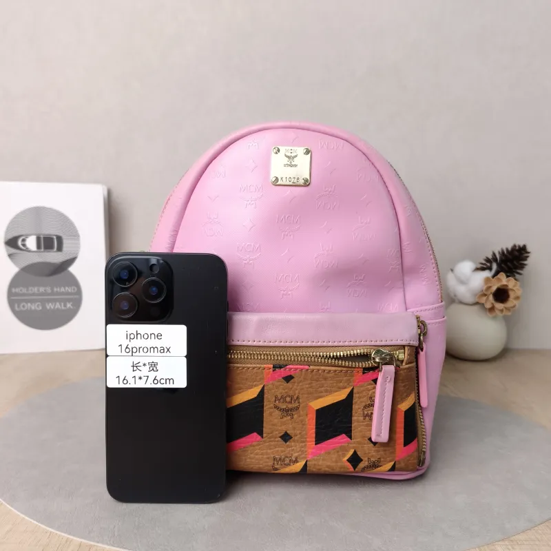 MCM Backpack Backpack Pink PVC One Size21 × 10 × 26 cm — cover view 3 of 5