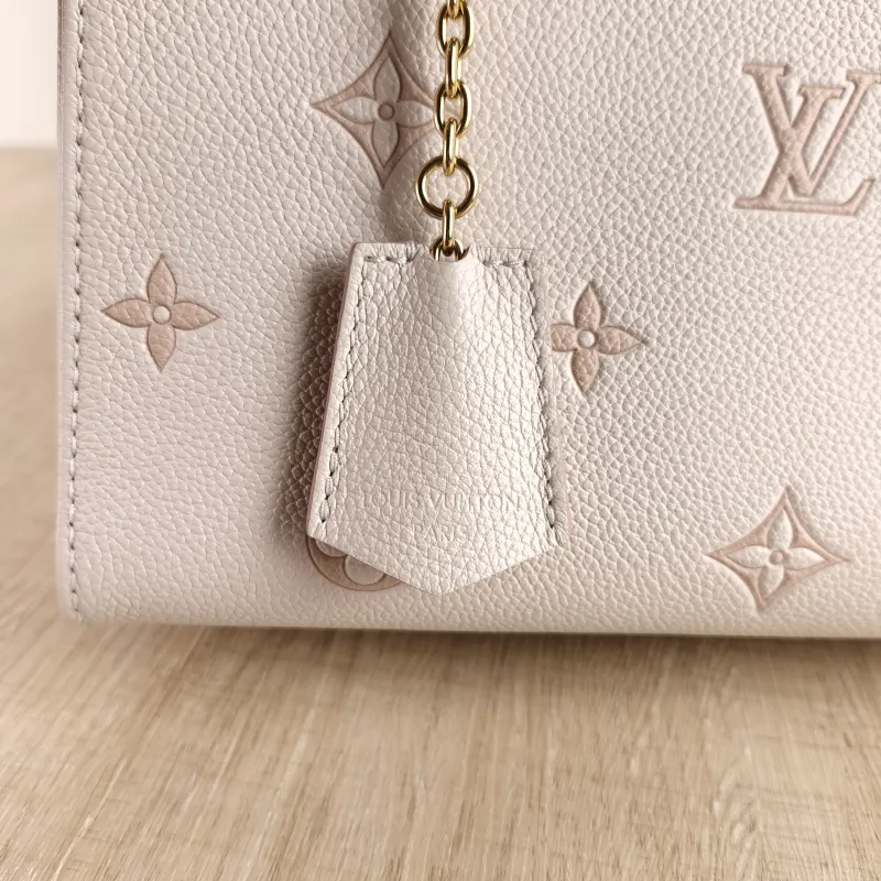 Louis Vuitton Shoulder Bag Onthego Beige · Pink Empreinte Embossed Calfskin Small 25 × 11.5 × 19 cm — detail view 6 of 12