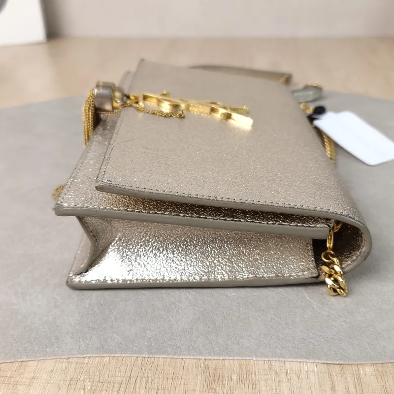 SAINT LAURENT Crossbody Bag KATE Edition Gold Small20 × 5 × 12.5 cm — detail view 1 of 9