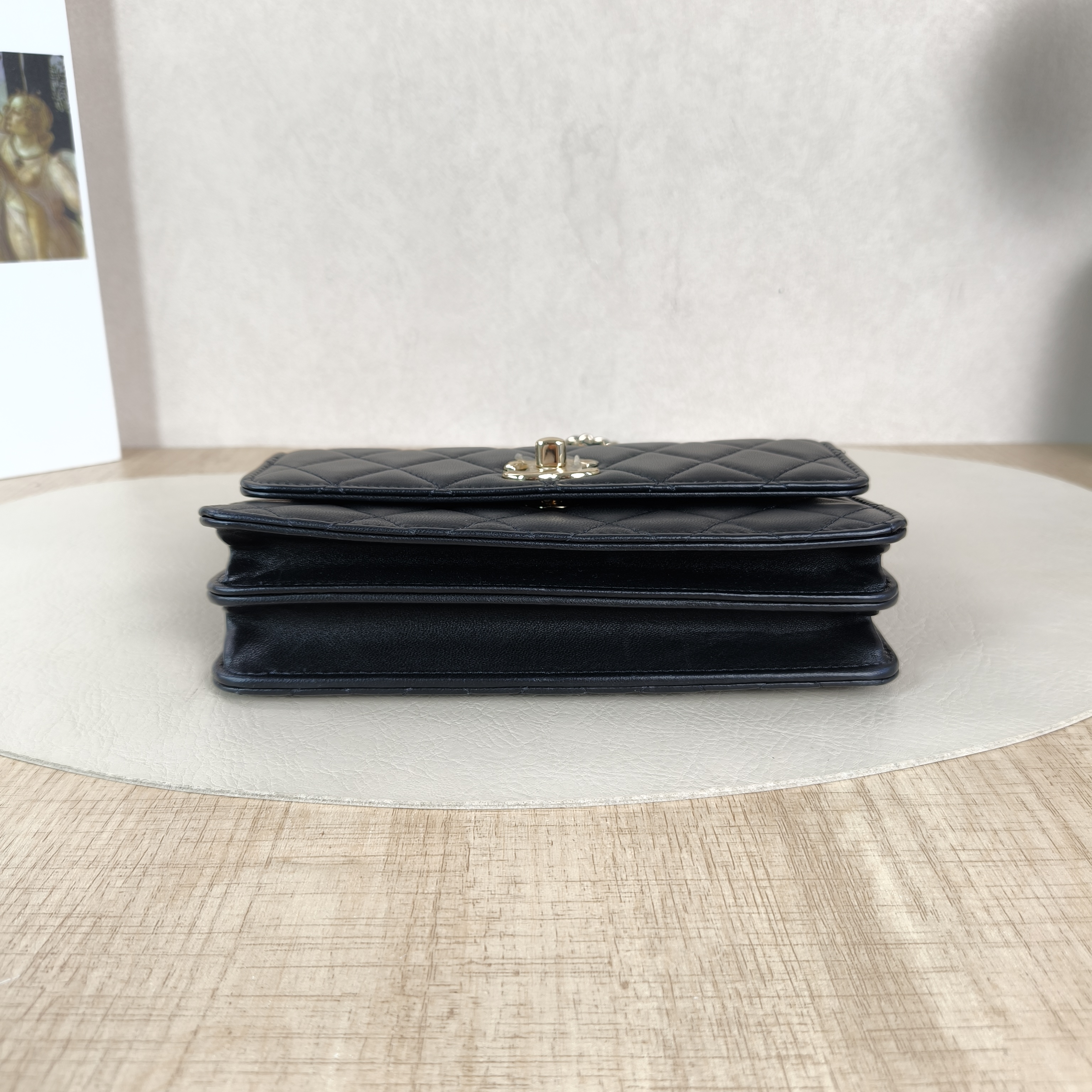 Chanel Crossbody Bag trendy cc woc Black Lambskinmini19.2 × 3.5 × 12.3 cm — cover view 2 of 6