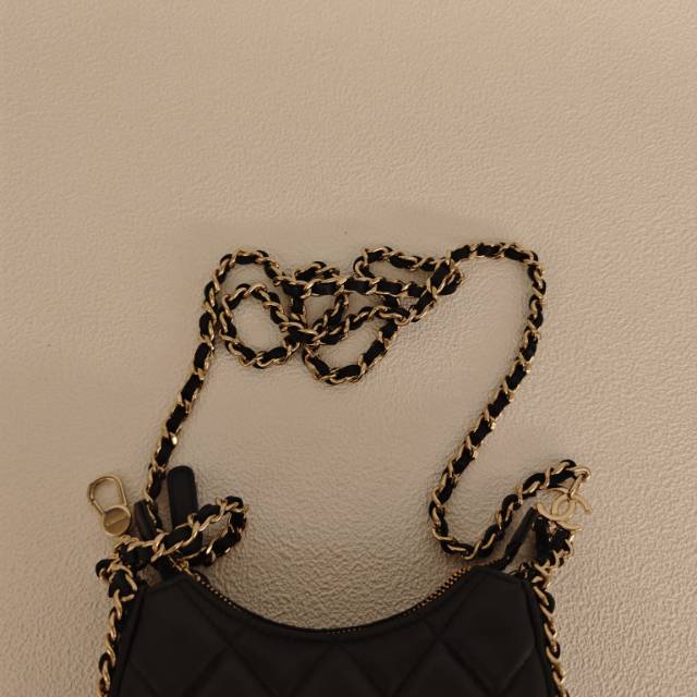 Chanel Crossbody Bag 23p Black Lambskin Mini 13.5 × 5 × 9.5 cm — cover view 4 of 4