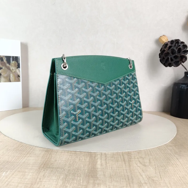 GOYARD Shoulder Bag Rouette Shoulder Bag Green ine Canvas Small 25.5 × 9 × 18 cm — cover view 6 of 6