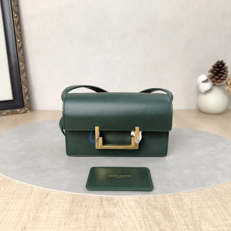 SAINT LAURENT Shoulder Bag Shoulder Bag Green Calfskin16.5 × 5 × 8.5 cm — cover view 5 of 6