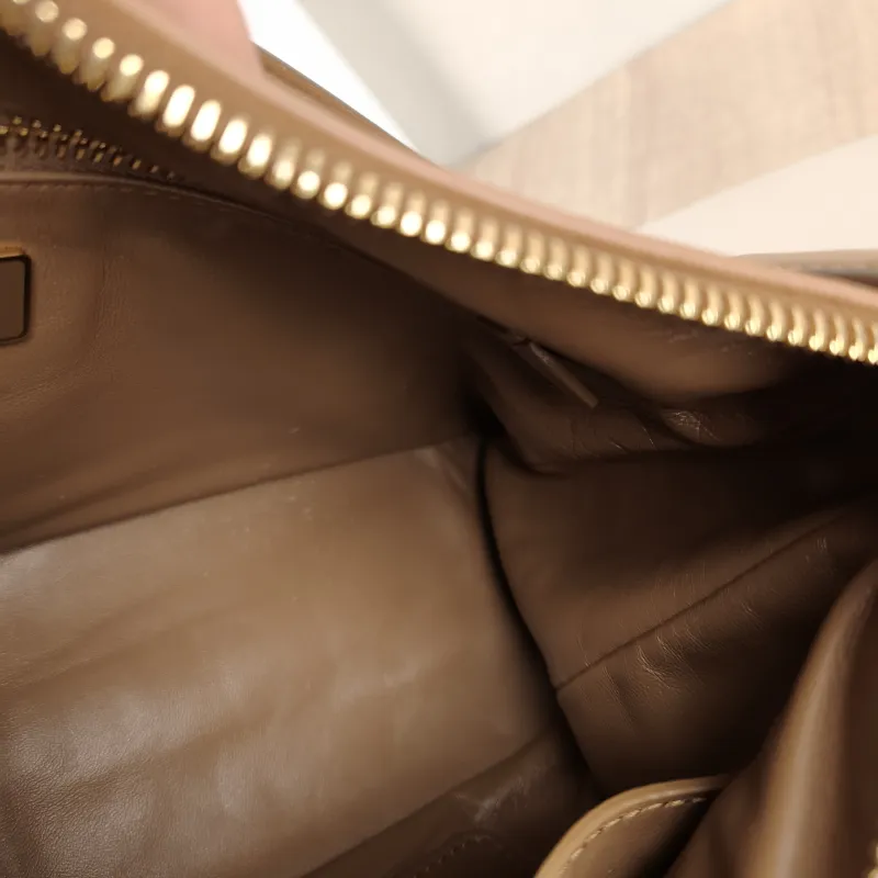 PRADA Shoulder Bag Aimée Brown Calfskin 31 × 9.5 × 18 cm — detail view 2 of 12