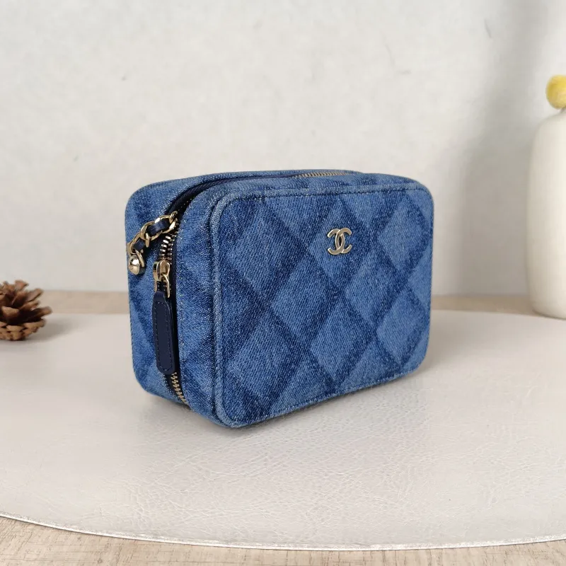 Chanel Crossbody Bag22b Box Bag Camera Bag Blue One Size14 × 7 × 10 cm — cover view 3 of 5