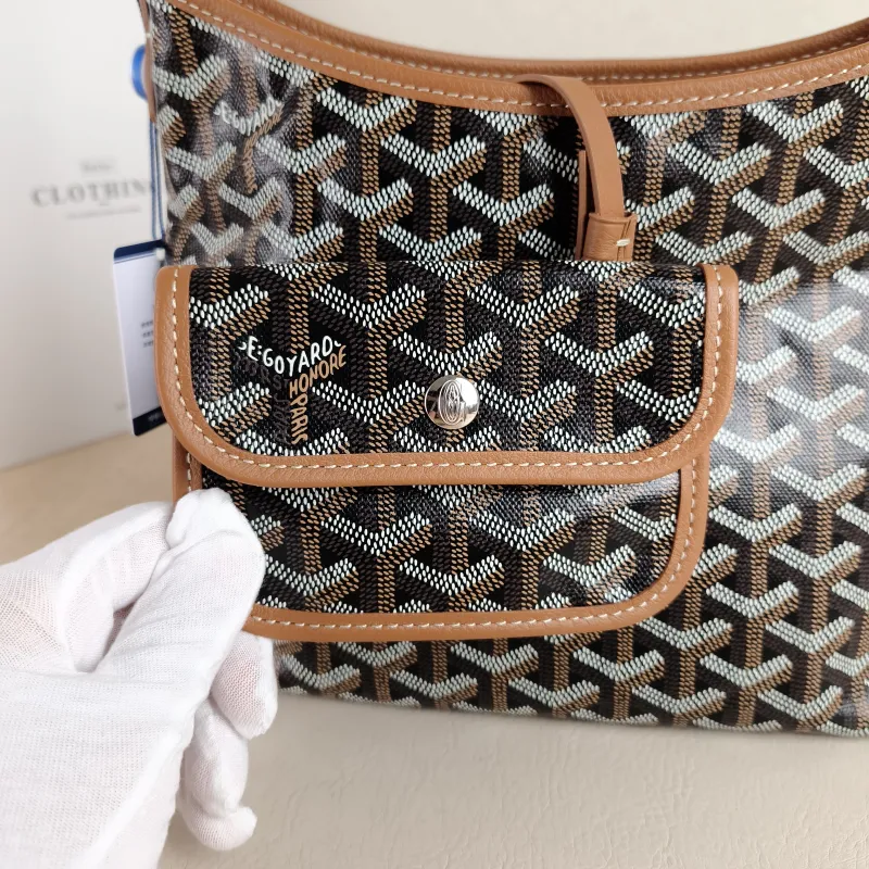 GOYARD Shoulder Bag Brown PVC Mini 29 × 11 × 18.5 cm — detail view 3 of 9