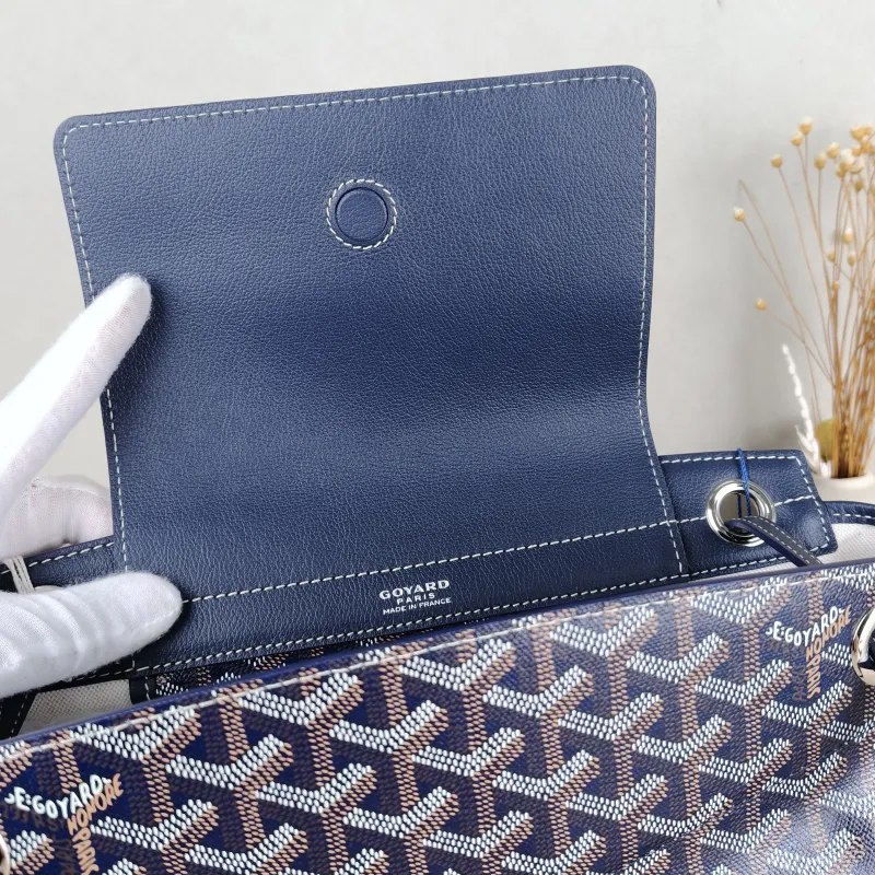 GOYARD Shoulder Bag Rouette Shoulder Bag Navy PVC Small31 × 14 × 23 cm — detail view 1 of 10