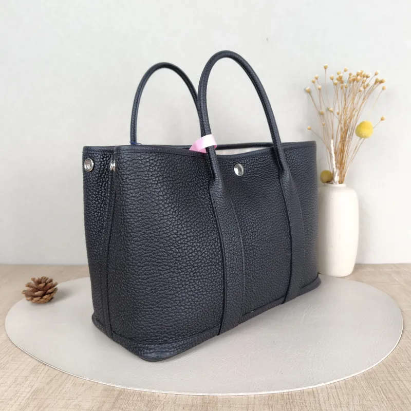 Hermès Top Handle Bag Garden Party 30 30Black Negonda Calfskin Medium30 × 13 × 21 cm — cover view 4 of 5