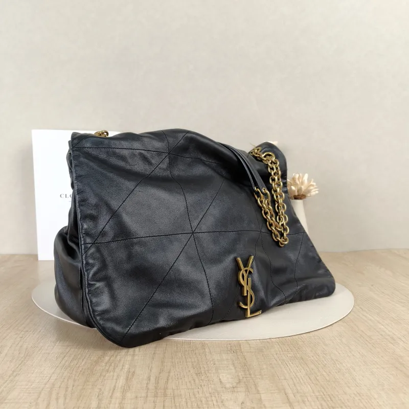 SAINT LAURENT Crossbody Bag JAMIE Black SL ambskin Large43 × 9 × 29 cm — cover view 7 of 8