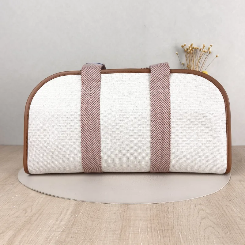 Loro Piana Shoulder Bag Shoulder Bag White Canvas One Size 45 × 17 × 24 cm — cover view 4 of 5