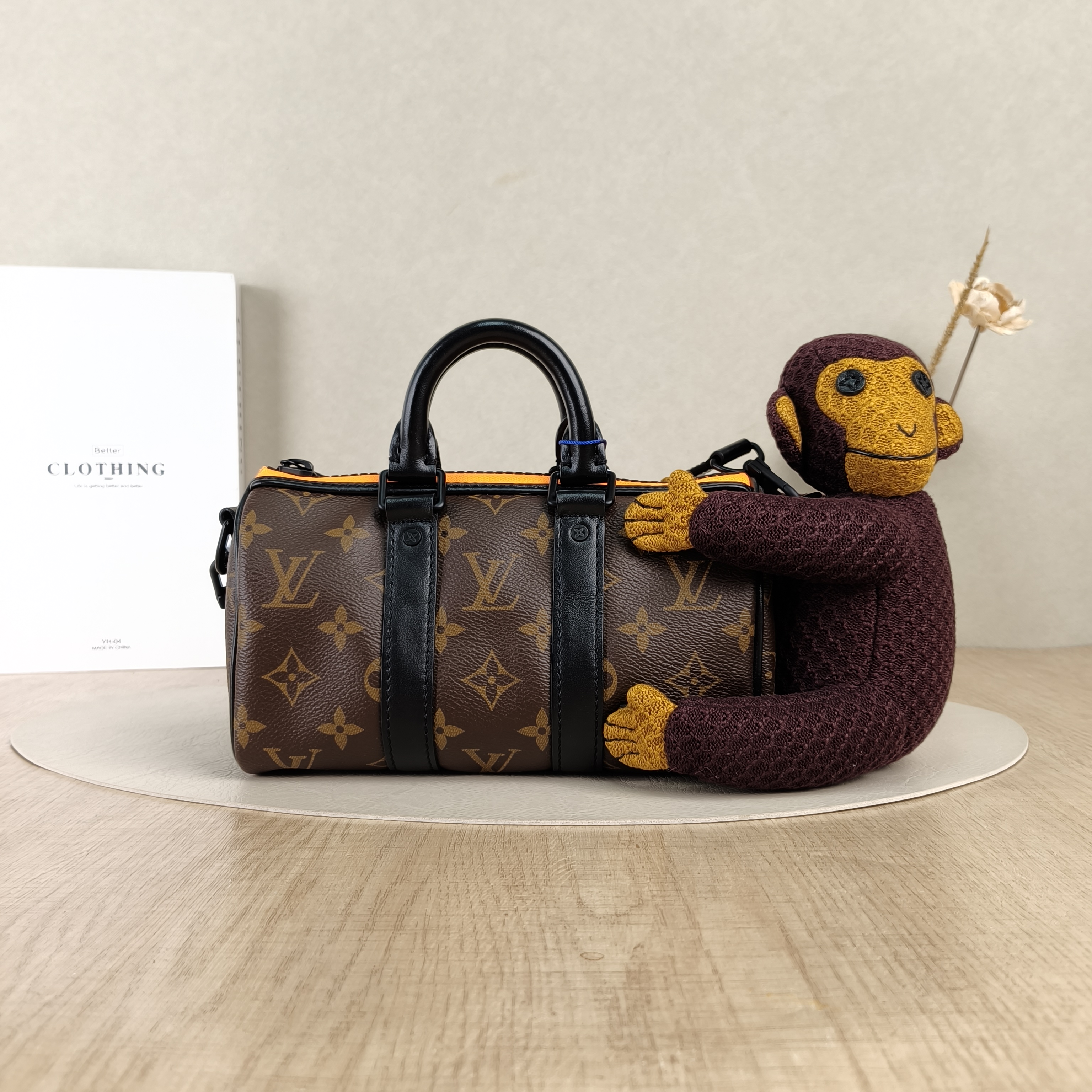 Louis Vuitton Crossbody Bag Keepall Nano Monogram PV Cnano21 × 9 × 12 cm