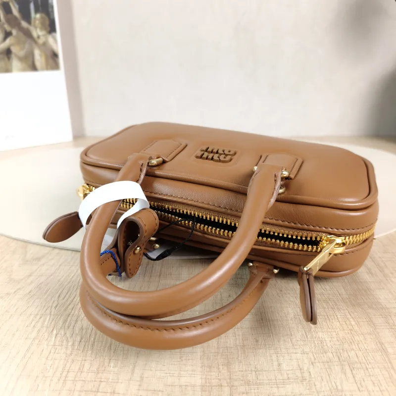 Miumiu Top Handle Bag Arcadie Collection Bowling Bag CC alfskinmini19 × 5 × 10 cm — detail view 5 of 13