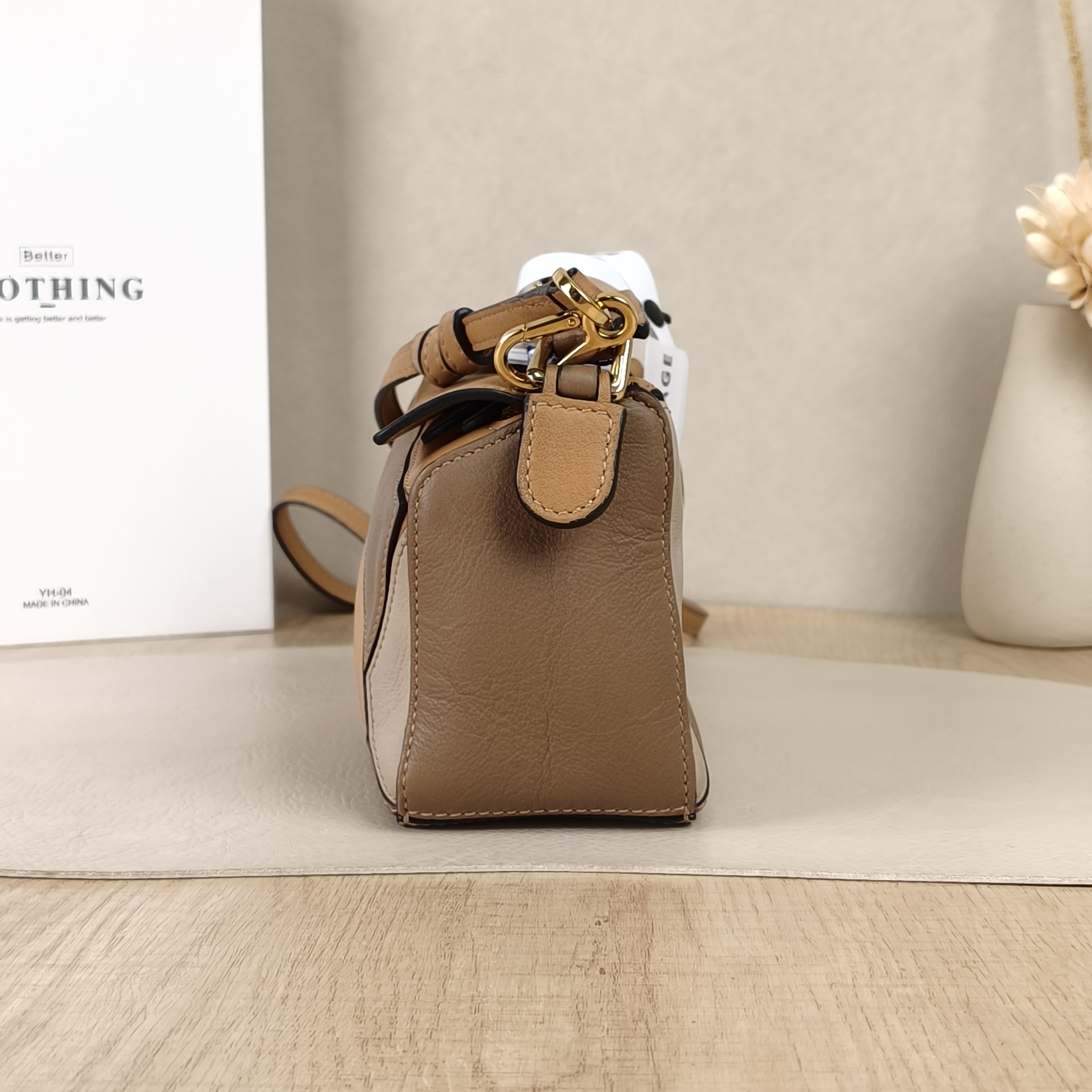 LOEWE Crossbody Bag Puzzle Brown CC alfskinmini18 × 8 × 12.5 cm — cover view 3 of 8