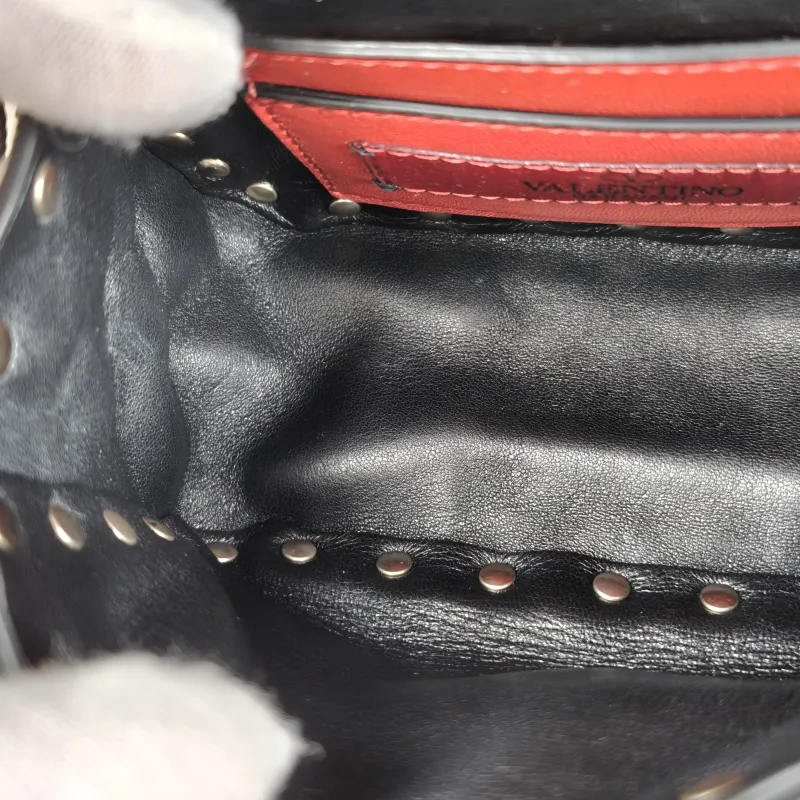 Valentino Shoulder Bag Rockstud Spike Shoulder Bag Black Lambskinmini14 × 6 × 10 cm — detail view 4 of 15