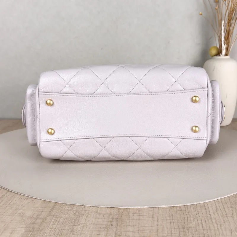 Chanel Shoulder Bag Bowling Bag Calfskin One Size24 × 13 × 15 cm — cover view 4 of 5