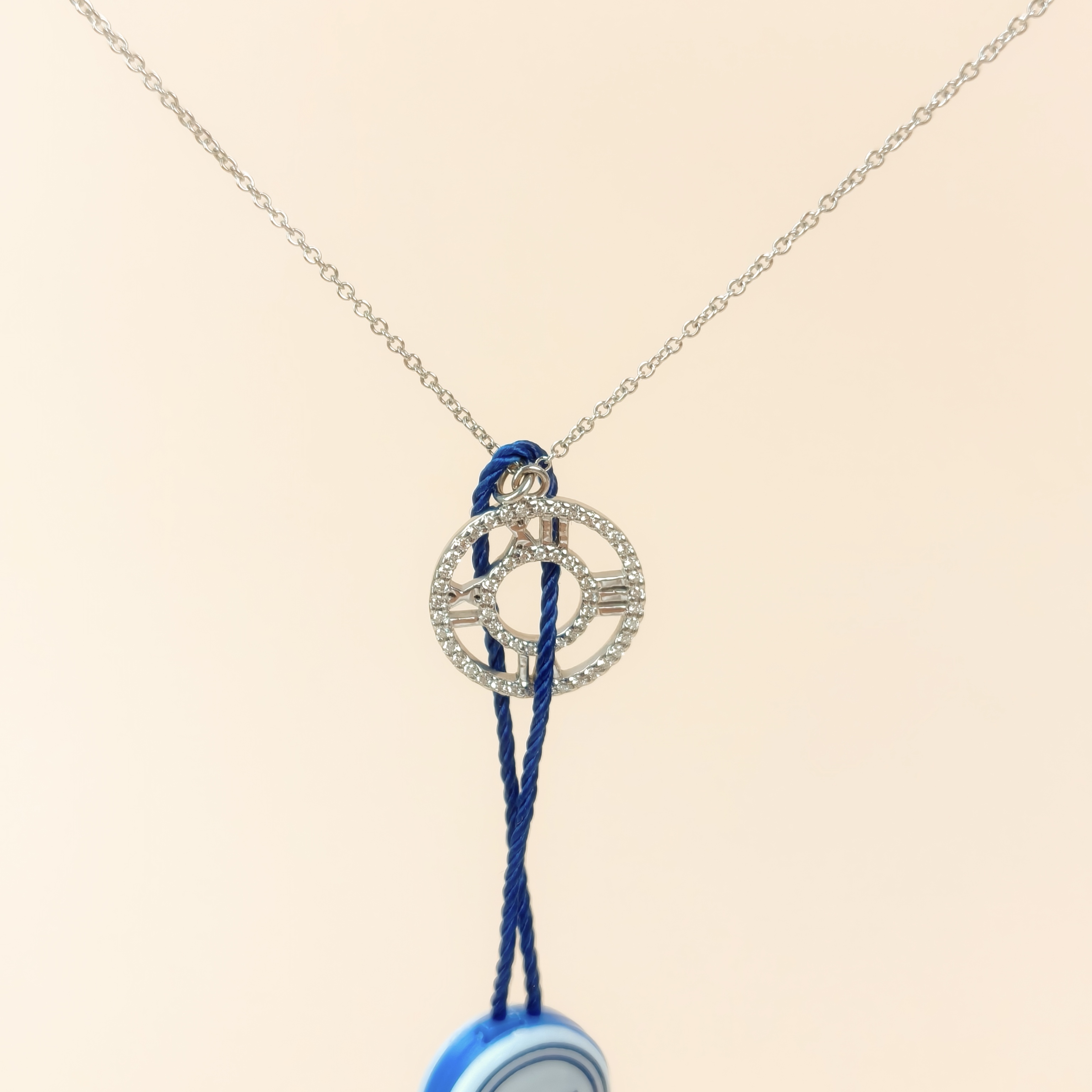 Tiffany&Co. Necklace Atlas White Gold 18KW hite Gold Diamond One Size41.5cm