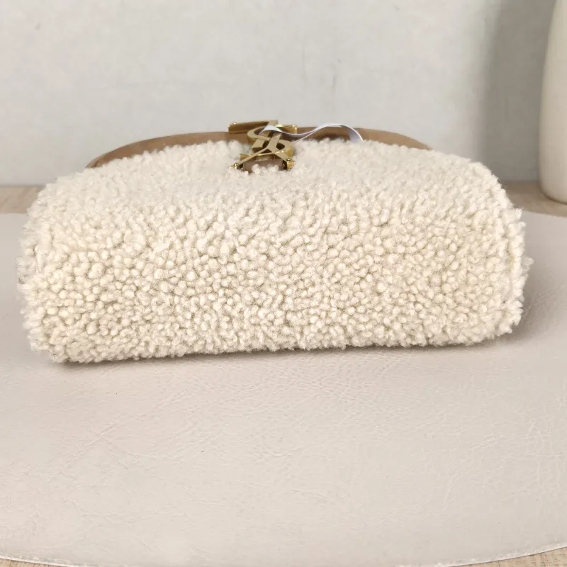 SAINT LAURENT Shoulder Bag Kaia Brown Suede · 17 × 6 × 16 cm — detail view 4 of 11