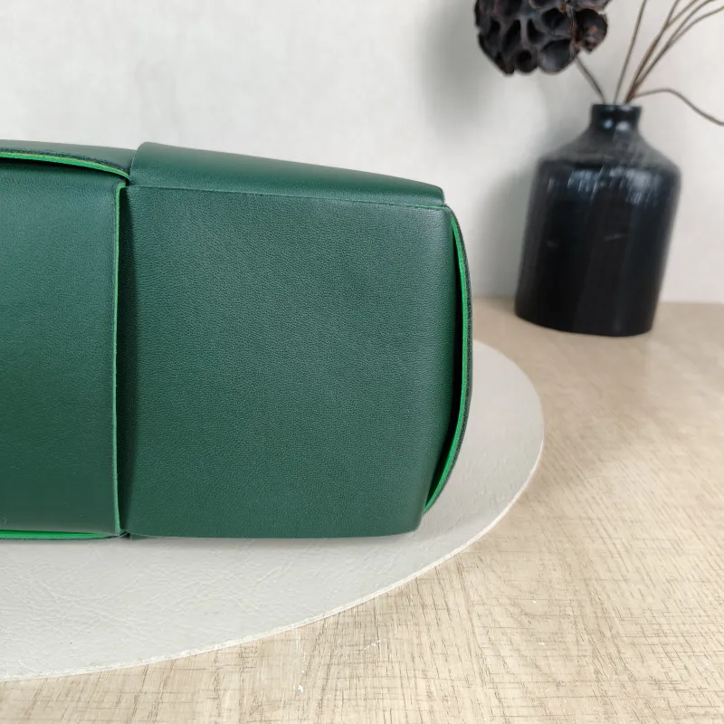 Bottega Veneta Top Handle Bag Arco Woven Tote Bag Green Lambskin Small 30 × 11.5 × 20 cm — detail view 8 of 13