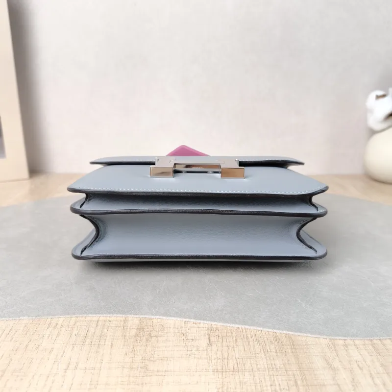 Hermès Crossbody Bag Constance 19 Silver-Tone Hardware Swift Calfskin Mini 19 × 4 × 15 cm K — cover view 4 of 6
