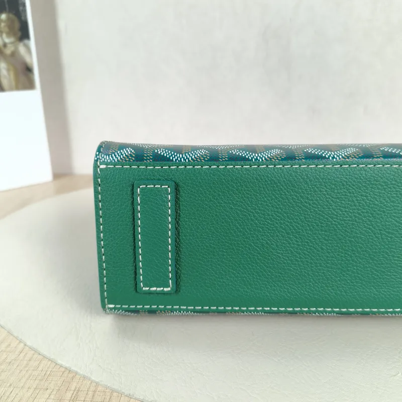 GOYARD Shoulder Bag Rouette Shoulder Bag Green ine Canvas Small 25.5 × 9 × 18 cm — detail view 5 of 10