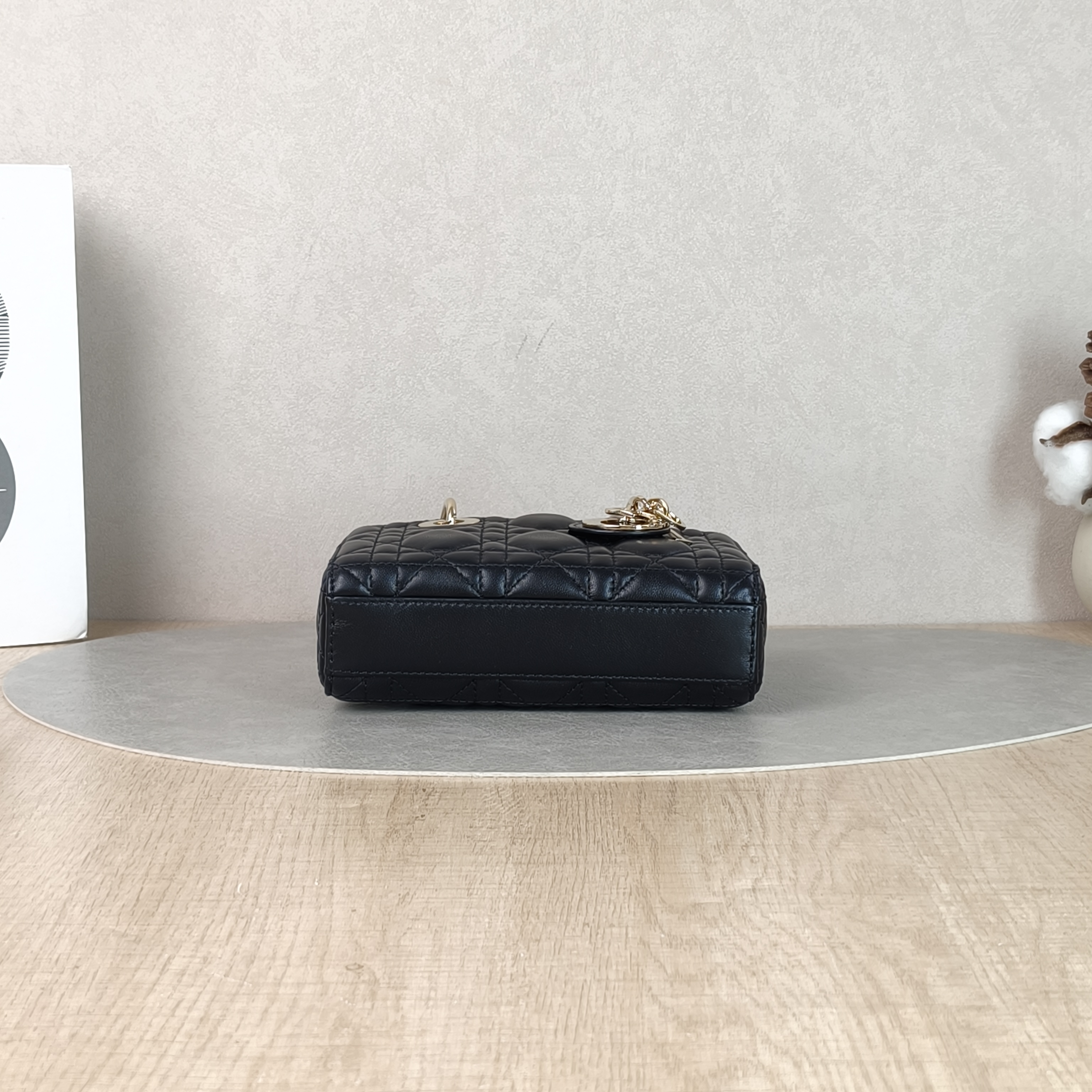 DIOR Crossbody Bag Lady D-Joy Black Lambskin Mini16 × 5 × 9 cm — cover view 2 of 5