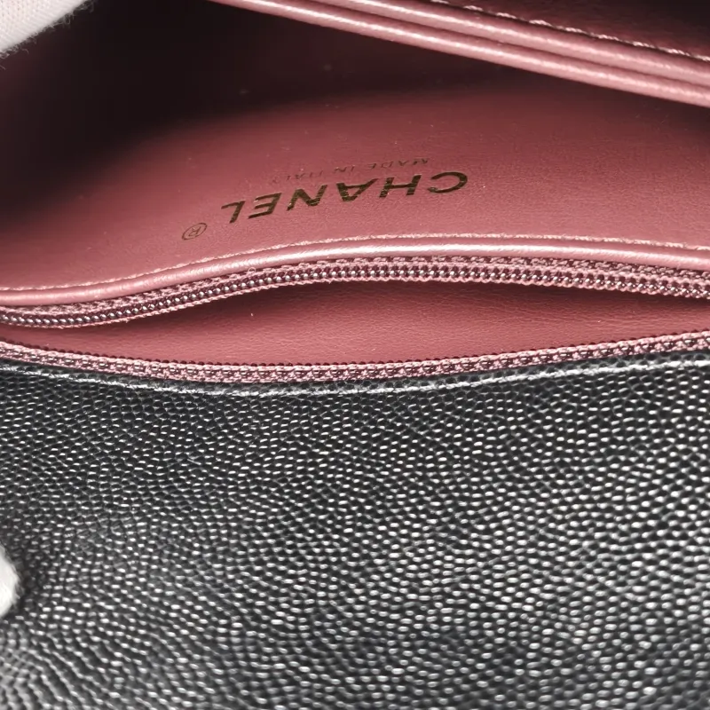 Chanel Top Handle Bag Coco Handle​Black Grained Calfskin Small24 × 10 × 14 cm — detail view 13 of 13