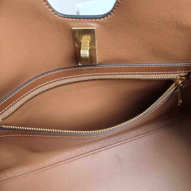 CELINE Shoulder Bag Cabas 16 Tote Bag Caramel Calfskin Large 37 × 14 × 26 cm — detail view 11 of 11