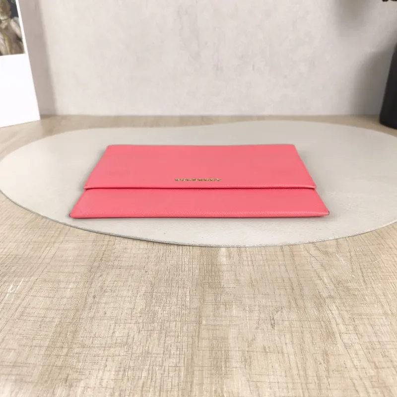 BURBERRY Clutch Clutch Pink Calfskin 22.5*15.5 — cover view 2 of 5