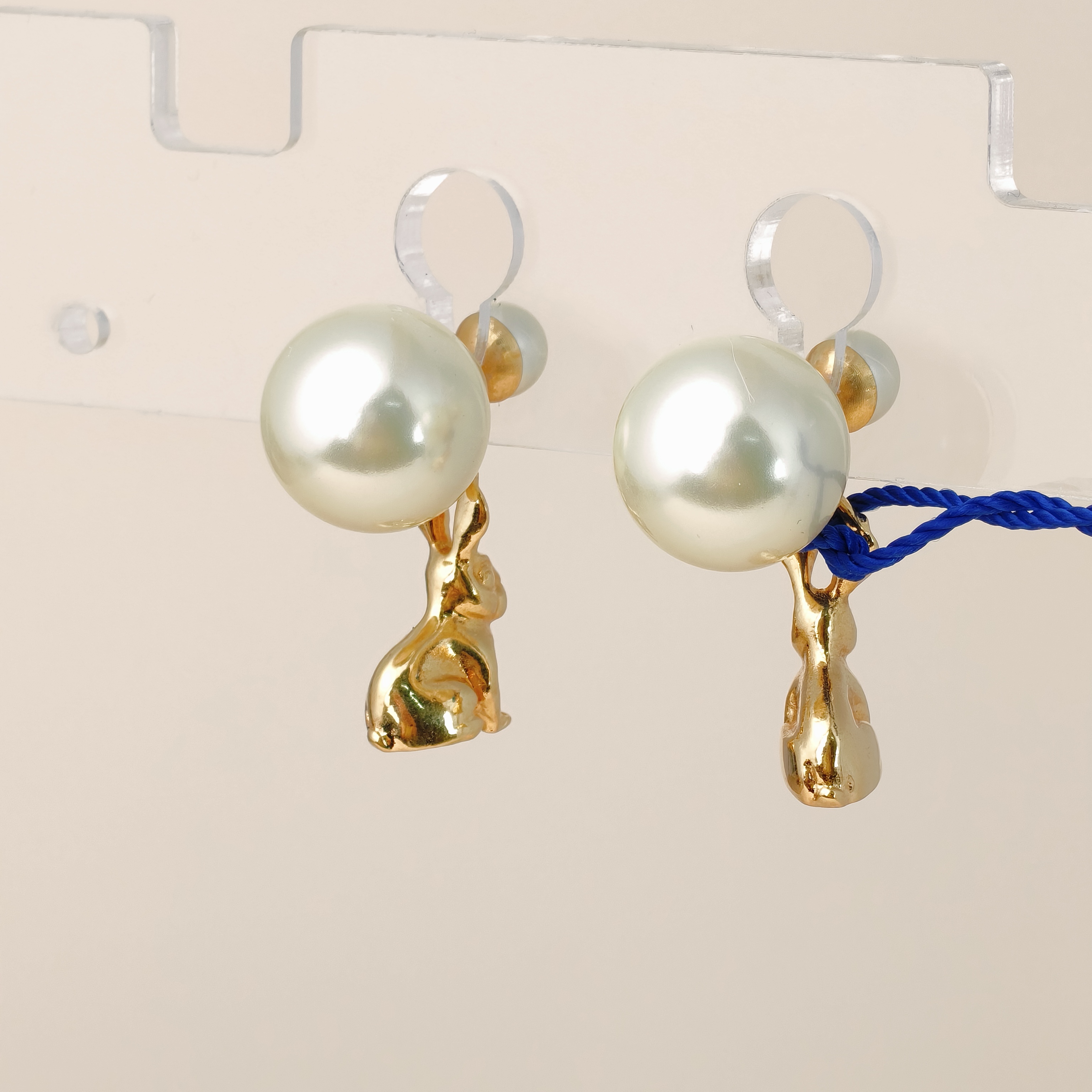 DIOR Earrings Pearl Gold Pearl One Size โ cover view 2 of 9