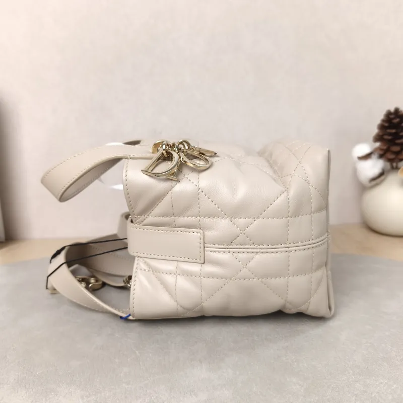 DIOR Top Handle Bag TOUJOURS Edition Beige Calfskinmini13 × 12 × 15 cm — detail view 1 of 15