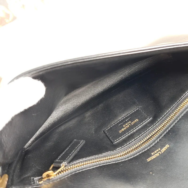 SAINT LAURENT Shoulder Bag Shoulder Crossbody Bag Black with Gold-Tone Hardware Lambskin One Size26 × 4 × 14 cm — detail view 13 of 13