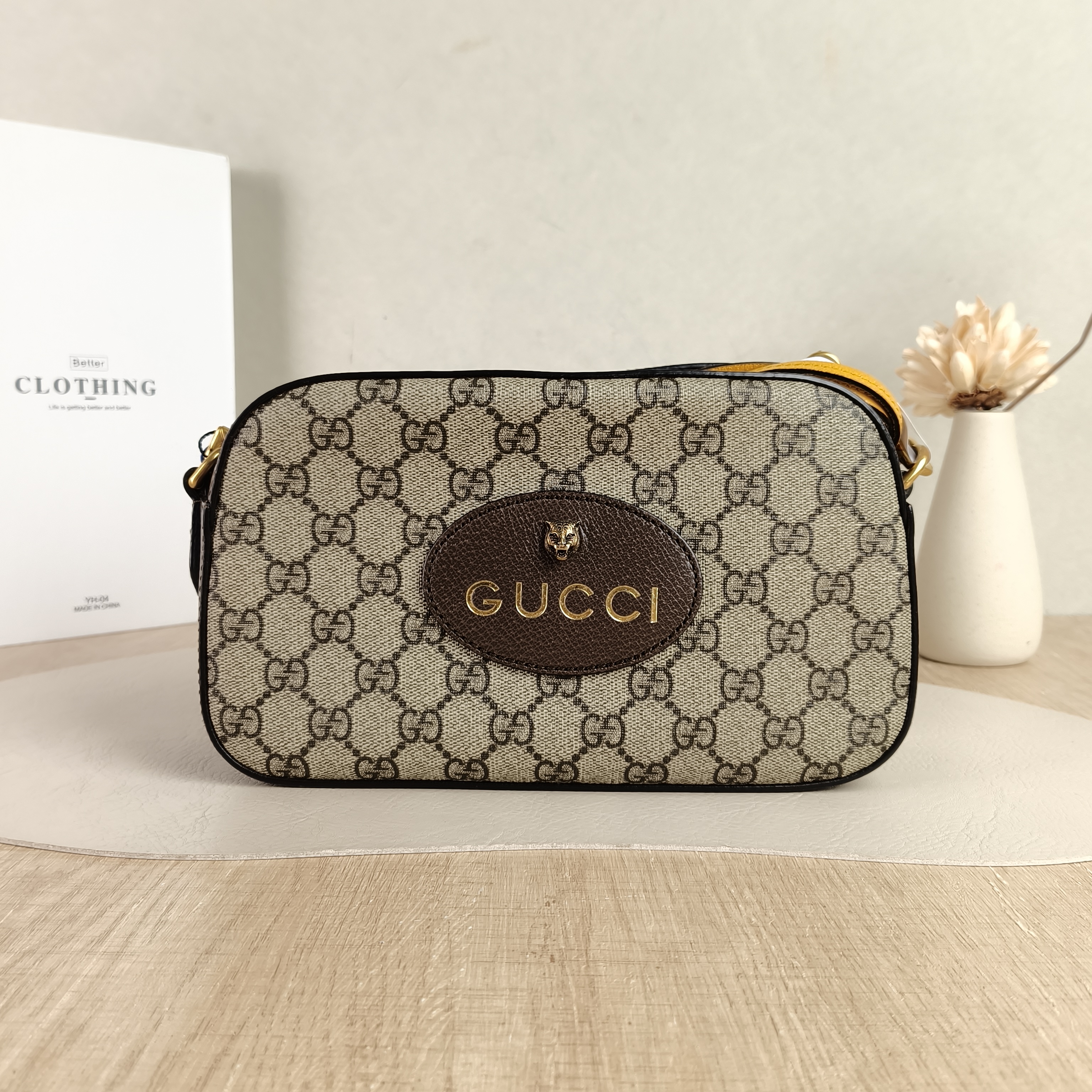 GUCCI Crossbody Bag Neo Vintage Camera Bag Monogram PVC Medium24 × 7 × 14.5 cm