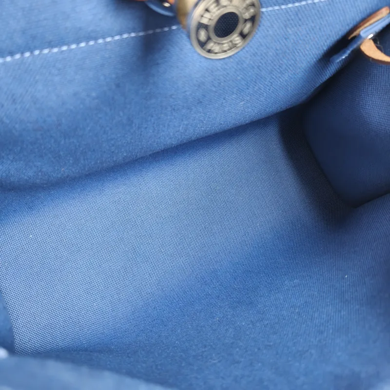 Hermès Crossbody Bag Herbag 31 Blue Caramel Canvas Medium 30.5 × 11 × 25.5 cm Y — detail view 1 of 11